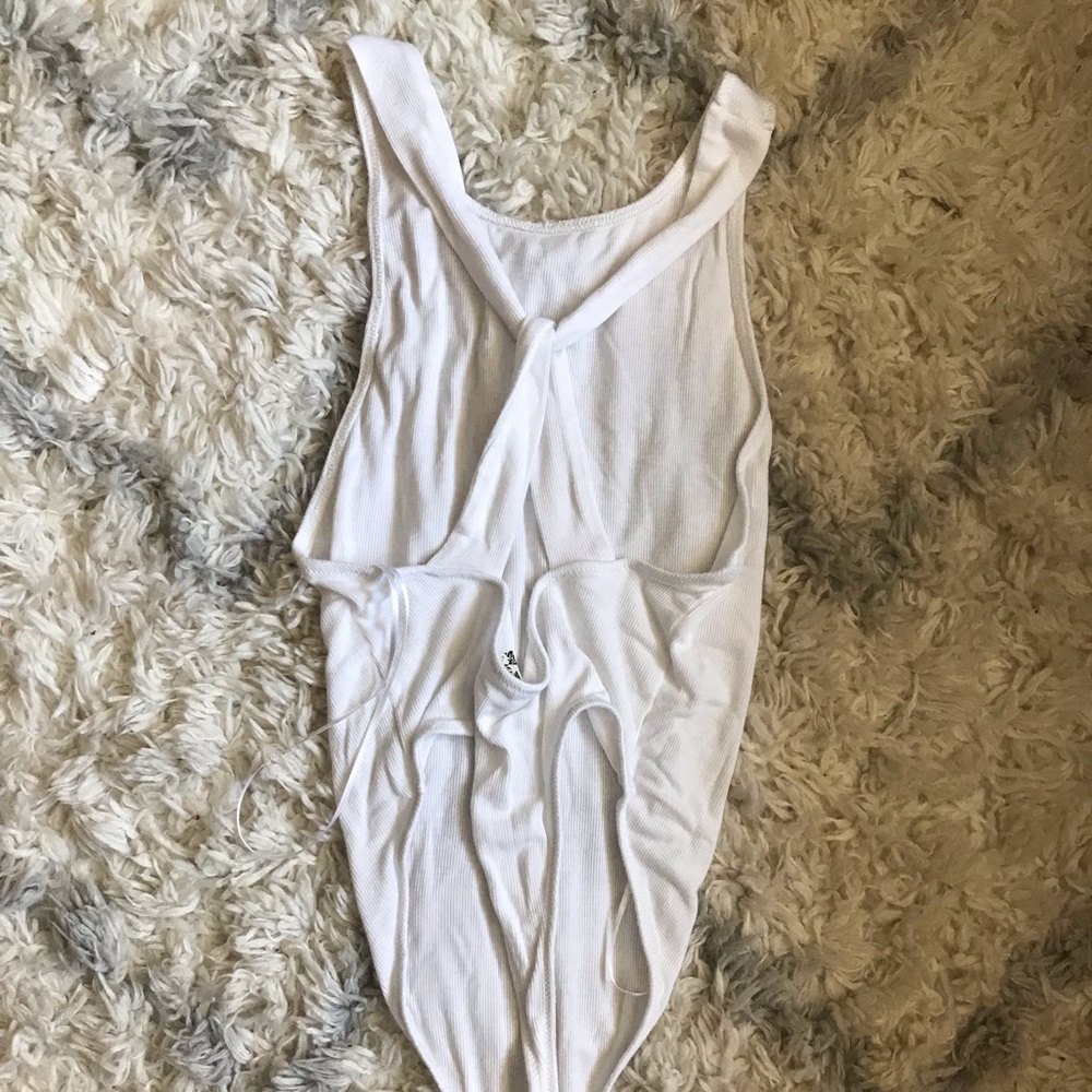 NEVER BEEN WORN White Free People bodysuit SIZE S